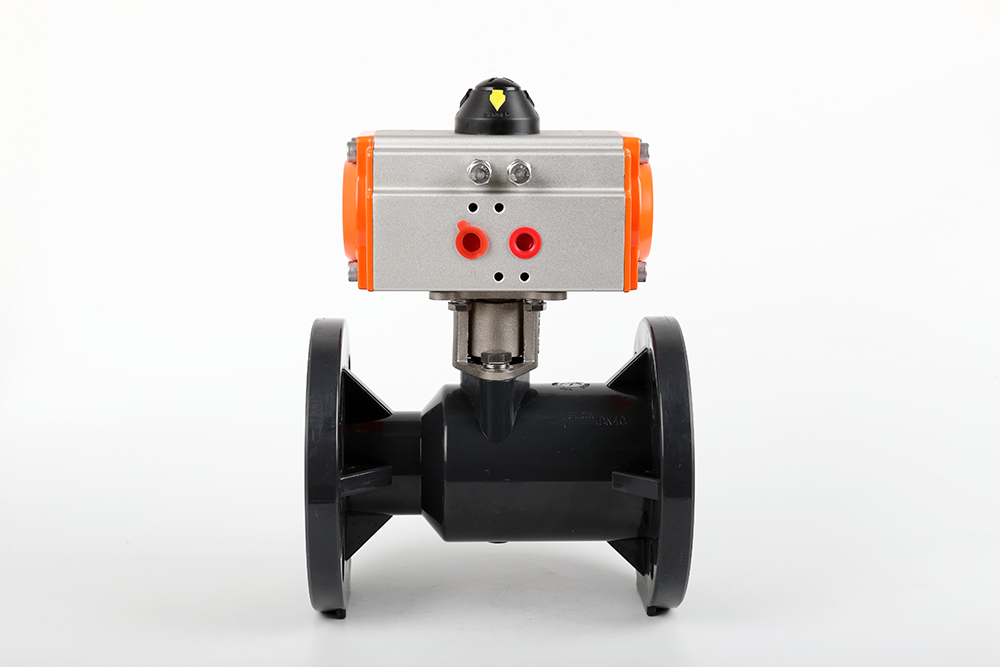 川汇气动法兰一体球阀